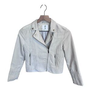H&M Suede Kid's Jacket- Light Beige Size 10-11 (L)